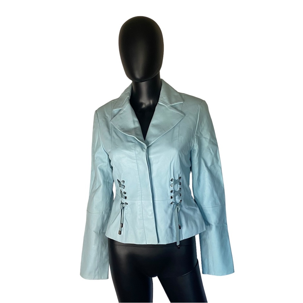 DD collection leather jacket size 2 (b32)